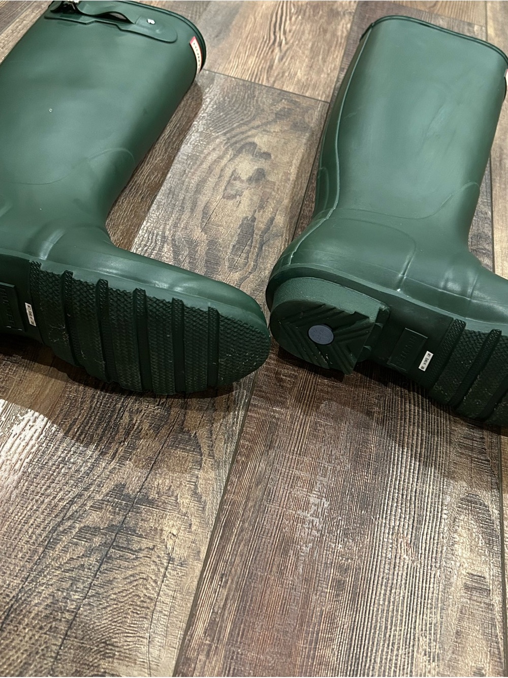 Hunter Green Tall Rain Boots - Dark Green - Picture 7 of 7